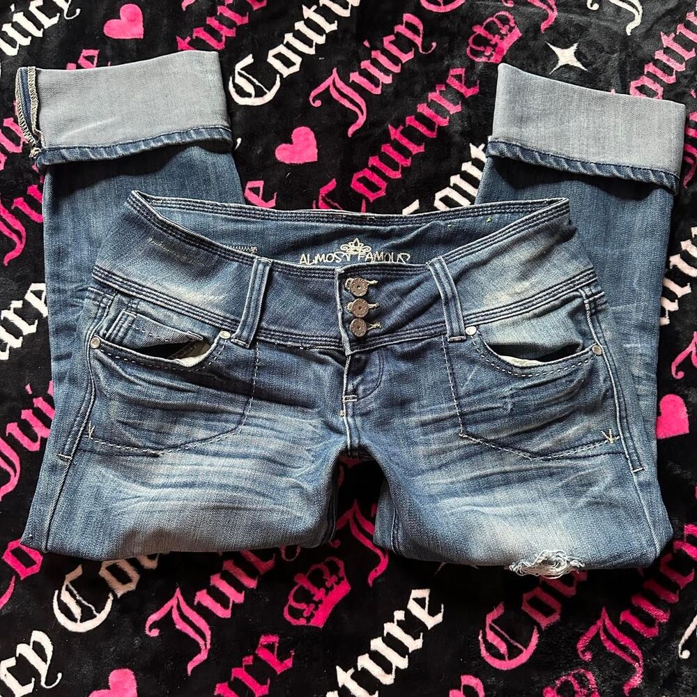 Almost-famous Women's Blue and Navy Jeans